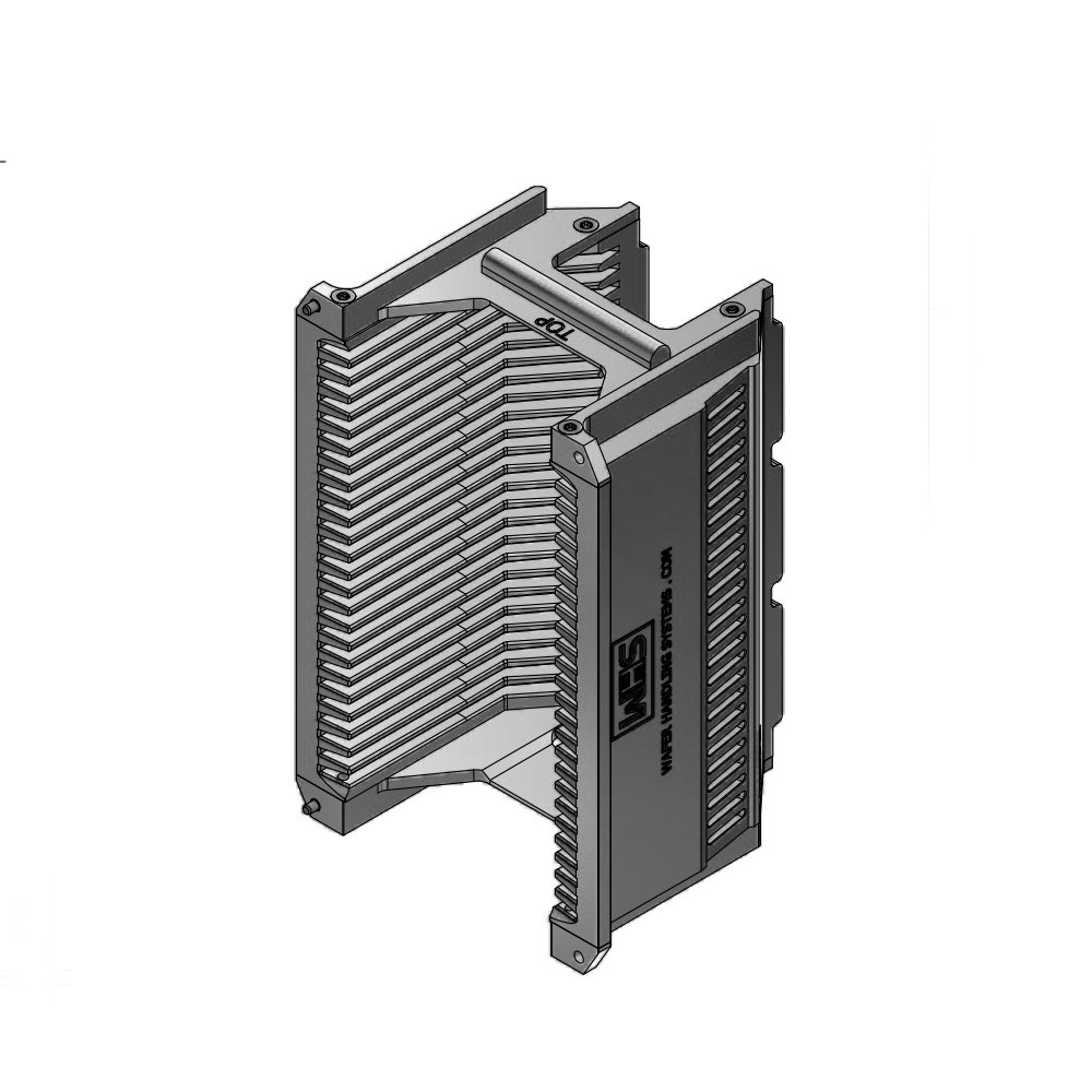 3" (76 mm) Aluminum electroless nickel cassette | 25 slot H-bar / H-bar | Angular | MOQ 5 3" (76 mm) Aluminum electroless nickel cassette | 25 slot H-bar / H-bar | Angular | MOQ 5