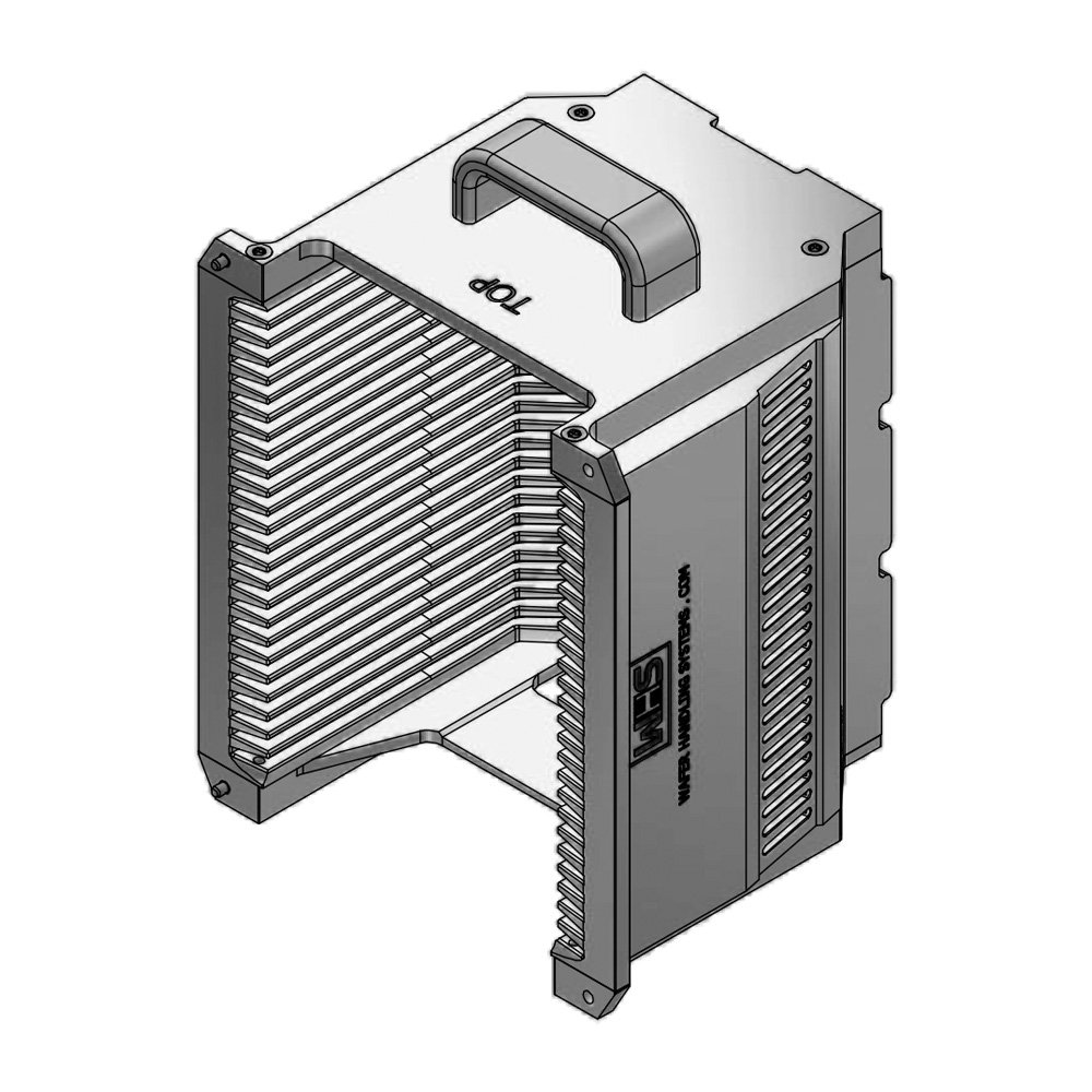 4" (100 mm) Aluminum hard clear anodized cassette | 25 slot End wall / H-bar | Handle | Angular | MOQ 5 4" (100 mm) Aluminum hard clear anodized cassette | 25 slot End wall / H-bar | Handle | Angular | MOQ 5