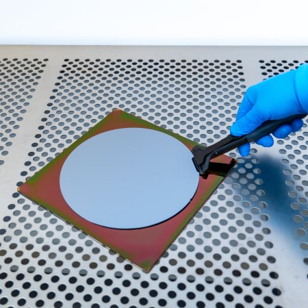 Mechanical wafer pick edge grip with spatula (WHS-G2) 200 mm Mechanical wafer pick edge grip with spatula (WHS-G2) 200 mm