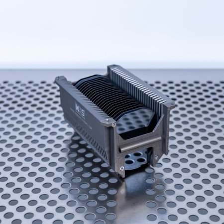 3" (76 mm) Aluminum hard clear anodized cassette | 25 slot End wall / H-bar | Angular | MOQ 1