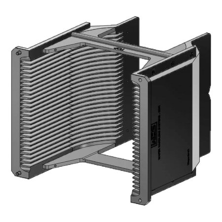 6" (150 mm) Aluminum hard clear anodized cassette | 25 slot H-bar / H-bar | Angular | MOQ 5 6" (150 mm) Aluminum hard clear anodized cassette | 25 slot H-bar / H-bar | Angular | MOQ 5