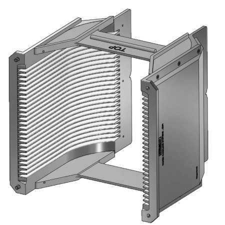 8" (200 mm) Aluminum hard clear anodized cassette | 25 slot H-bar / H-bar | Angular | MOQ 5 8" (200 mm) Aluminum hard clear anodized cassette | 25 slot H-bar / H-bar | Angular | MOQ 5